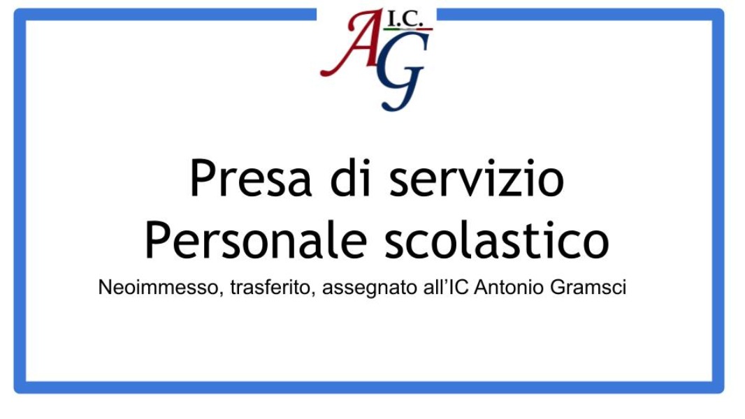 Circolare n.301: presa di servizio personale scolastico